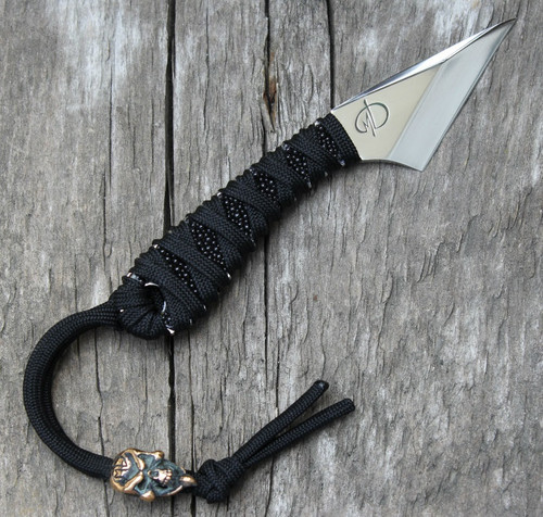 Denis Mura Kiridashi Black Wrap w/Brown Eagle Sheath