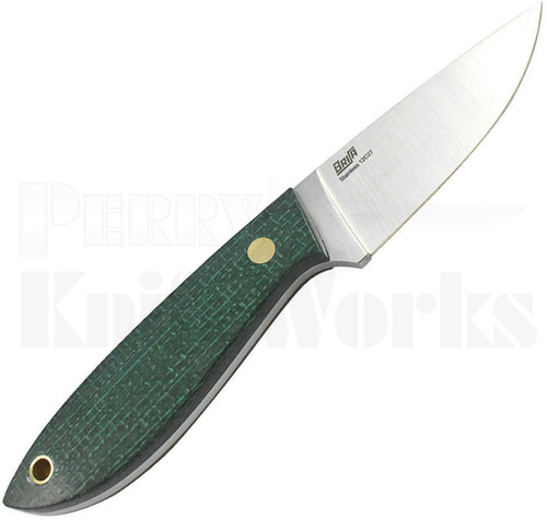 Brisa Bobtail 80 Fixed Blade Knife Green Micarta