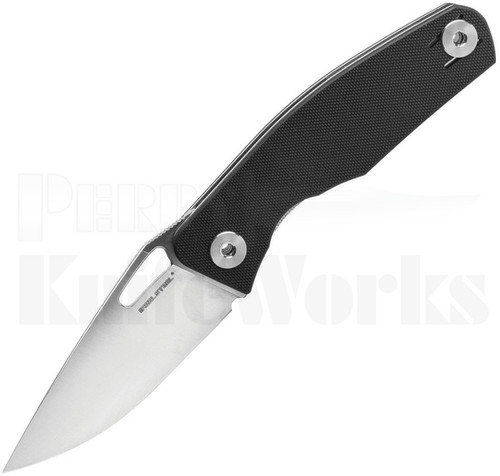 Real Steel Terra Linerlock Knife Black G-10 7451