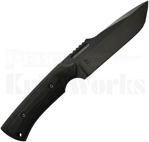 Paul Letourneau T.U.S.K. Knife Black Micarta l Satin Blade
