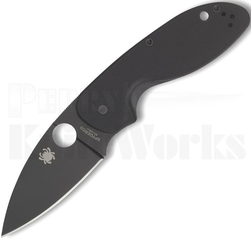 Spyderco Efficient Knife Black G-10 l 3" Black Blade l C216GPBBK
