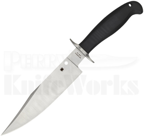 Spyderco Respect Bowie Fixed Blade Knife Black (7.94" Satin) FB44GP