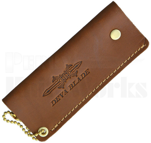 Deva Blade Skanda Friction Folder Leather Knife Pouch Deva Blade Skanda Friction Folder Leather Knife Pouch