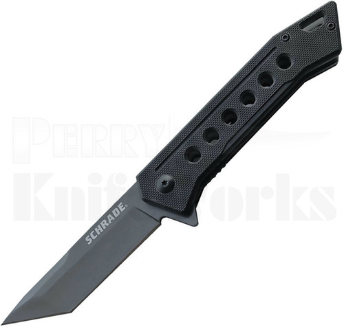 Schrade Liner Lock Knife Black G-10 1100044