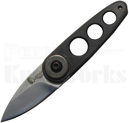 Dan Dugdale Custom 180X2 Folder Knife Black Aluminum