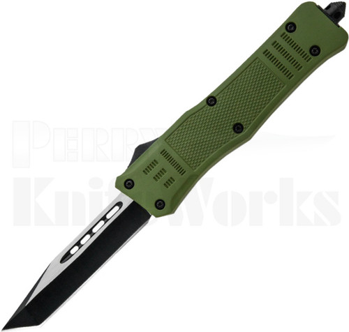 Delta Force Mini OTF Automatic Knife OD-Green Tanto Blade