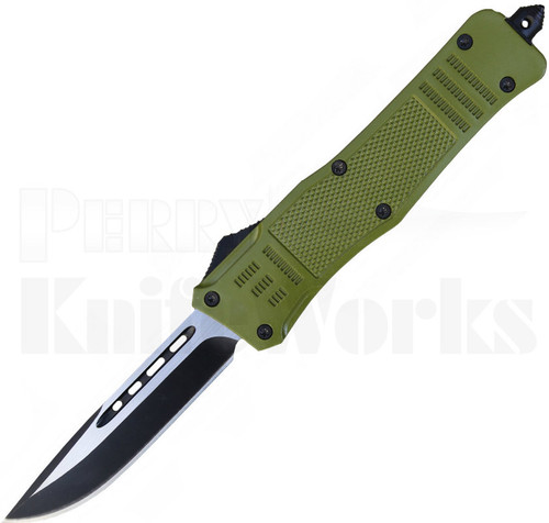 Delta Force OTF Automatic Knife OD-Green Drop Point Blade