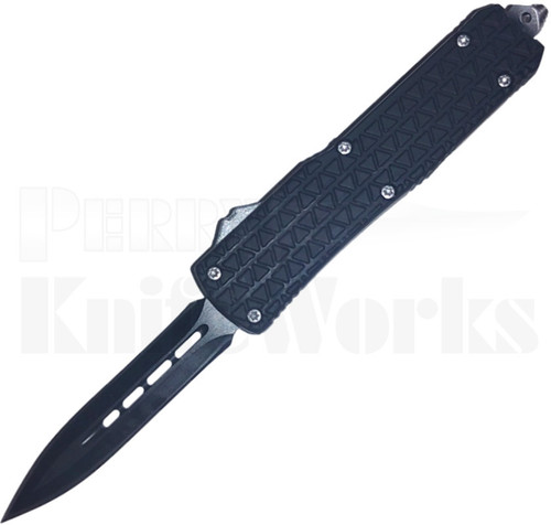 Cutting Edge Triad Mini Black OTF Automatic Knife Spear Point