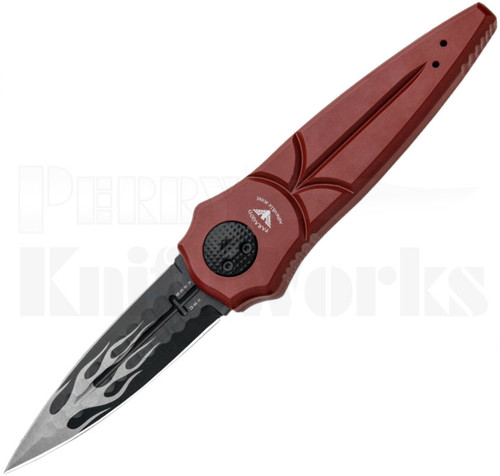 Paragon Warlock Knife Red 4.0" Black Flame Sorcerer Blade