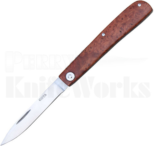 Hiroaki Ohta OLF-SS Light Folder Slip Joint Knife Amboyna