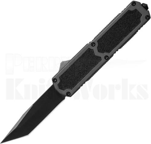 Titan Gray D/A OTF Automatic Knife Black Tanto