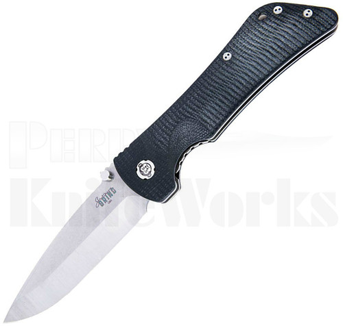 Southern Grind Bad Monkey Linerlock Knife Black G-10 l Satin DP Blade