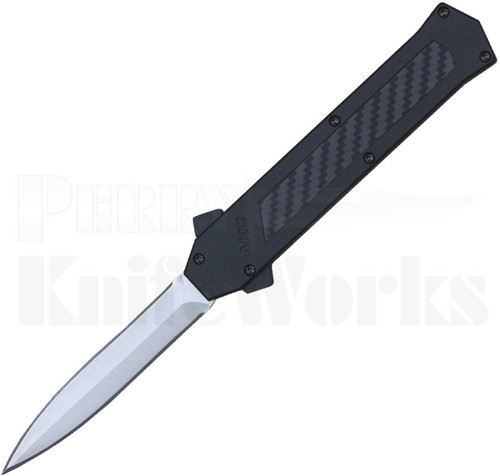 AKC F-16 D/A Satin Dagger OTF Automatic Knife Carbon Fiber