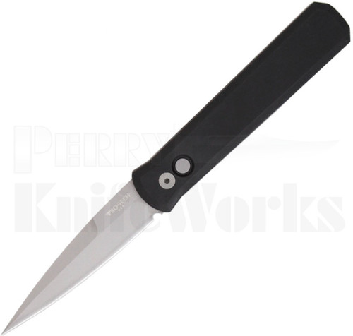 Protech Godfather Automatic Knife Black 920 l Bead Blast Blade