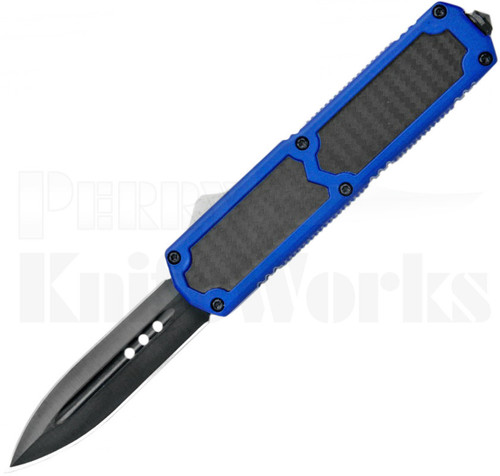 Titan Blue D/A OTF Automatic Knife Carbon Fiber l Black Spear Point