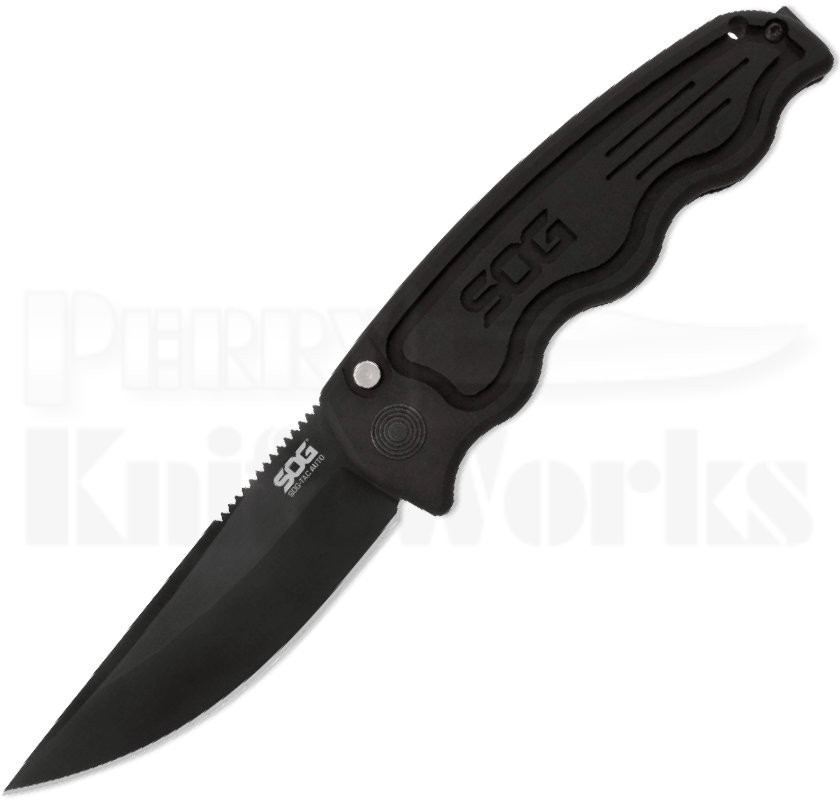 SOG TAC Clip Point Automatic Knife Black ST02 l Free Shipping!