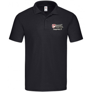 Paulet PREFECT Unisex Polo Shirt Black/White (Senior)