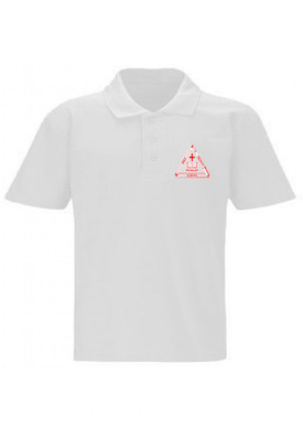 Holy Trinity White Unisex Polo Shirt