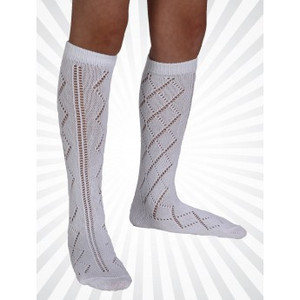 Pelerine Knee High Socks WHITE (Pack of 2)