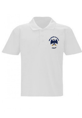 Mosley Academy White Unisex Polo Shirt