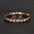 Diamond Wedding Band Eternity Art Deco Ring Milgrain 14K Rose Gold Pave SI/H