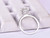 8mm Cushion Moissanite Engagement Ring 18K White Gold Moissanite Under Halo