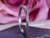 Black Diamond Wedding Band Eternity Anniversary Ring 14K White Gold Milgrain