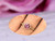 Round Pink Tourmaline Engagement Ring Pave Diamond Wedding 14K Rose Gold 7mm