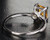 Princess Citrine Engagement Ring Pave Diamond Wedding 14k White Gold 6mm