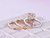 Trio Bridal Set, Cushion Morganite Cathedral Ring Diamond Art Deco Band 14K Two Tone Gold 7mm