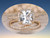 2pc Bridal Set,Cushion Topaz Engagement Ring Diamond Wedding 14K Yellow Gold 8mm Curved Band