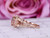 3ct 8x10mm Oval Morganite Cathedral Ring Art Deco Diamond Split Shank 14K Rose Gold Milgrain Under Gallery  6 Prongs