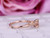 Round Morganite Engagement Ring Diamond Celtic Shank 14K Rose Gold 6.5mm