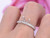 Diamond Semi Mount Ring 14K White Gold Setting Princess 7mm