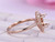 Diamond Semi Mount Ring 14K Rose Gold Setting Oval 6x8mm