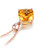 3.5ct Cushion Citrine 14K Rose Gold Necklace