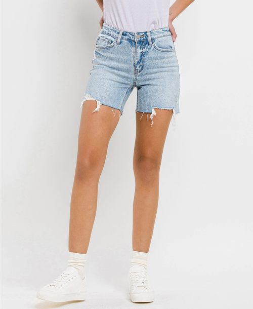 High Rise Midi Shorts | Double Trouble