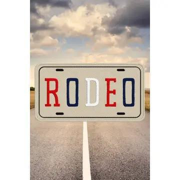 Rodeo License Embroidered Patch
