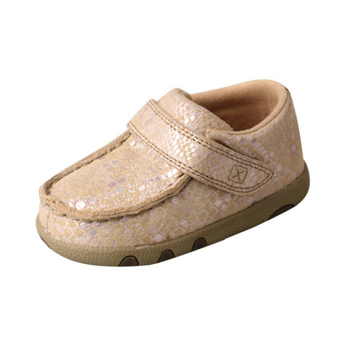 INFANT DRIVING MOCCASINS - PINK/SNAKE ICA0011