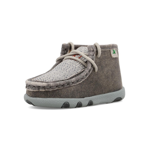 INFANT DRIVING MOCCASINS - GREY/LIGHT GREY ICA0012