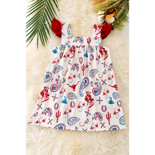 Paisley Printed Dress