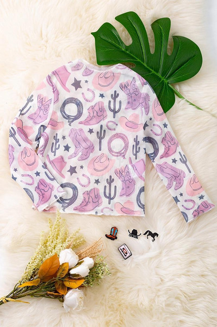 Rodeo Baby Mesh Long Sleeve Top