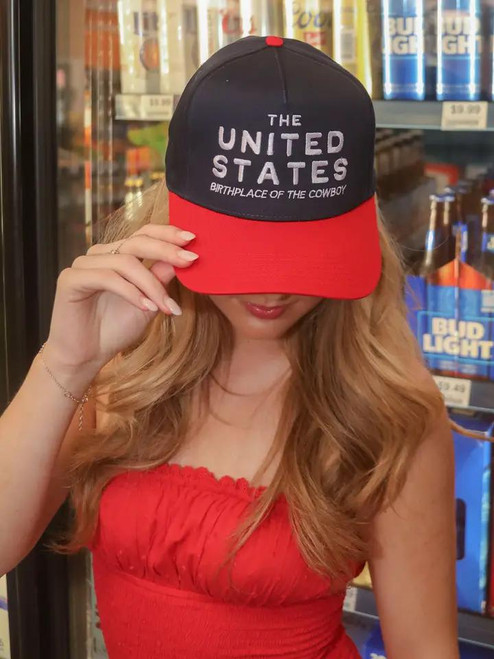 Birthplace of the Cowboy Two Tone Trucker Hat - Red