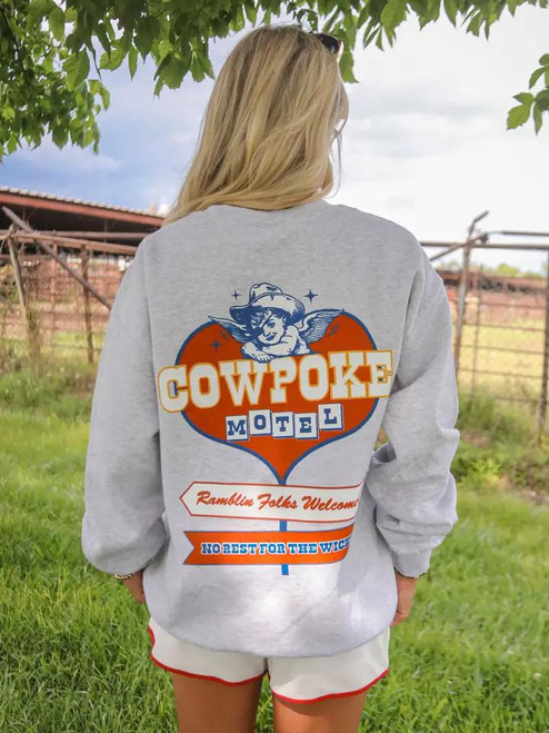 Cowpoke Motel Crewneck Sweatshirt