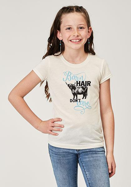 Barn Hair Don't Care Girls T-Shirt 03-009-0513-2039