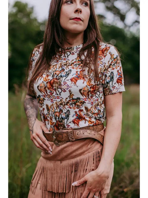 Western Cowboy Buckaroo Short Sleeve Shirt