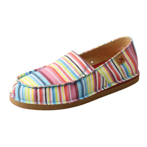 WOMENS SLIP ON MOCCASINS - MULTI WCL0009