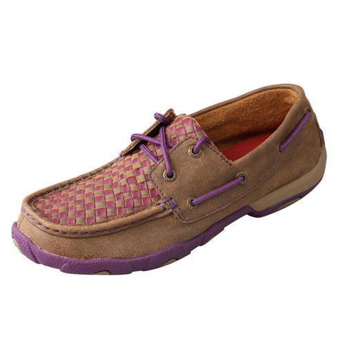 WOMENS BOAT SHOE - BOMBER/PURPLE WDM0025