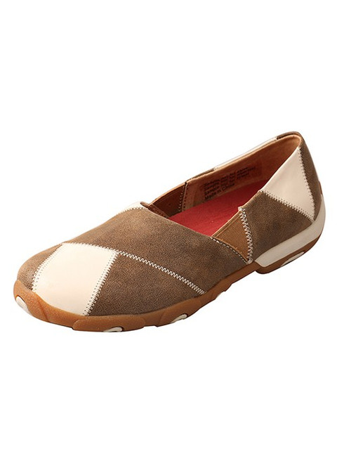 WOMENS SLIP ON DRIVING MOCCASINS - BOMBER/BIRCH WDM0054