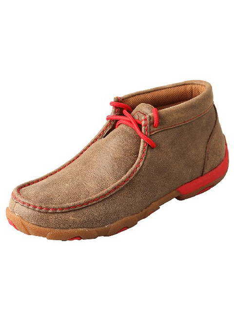WOMENS DRIVING MOCCASINS - BOMBER/RED WDM0024